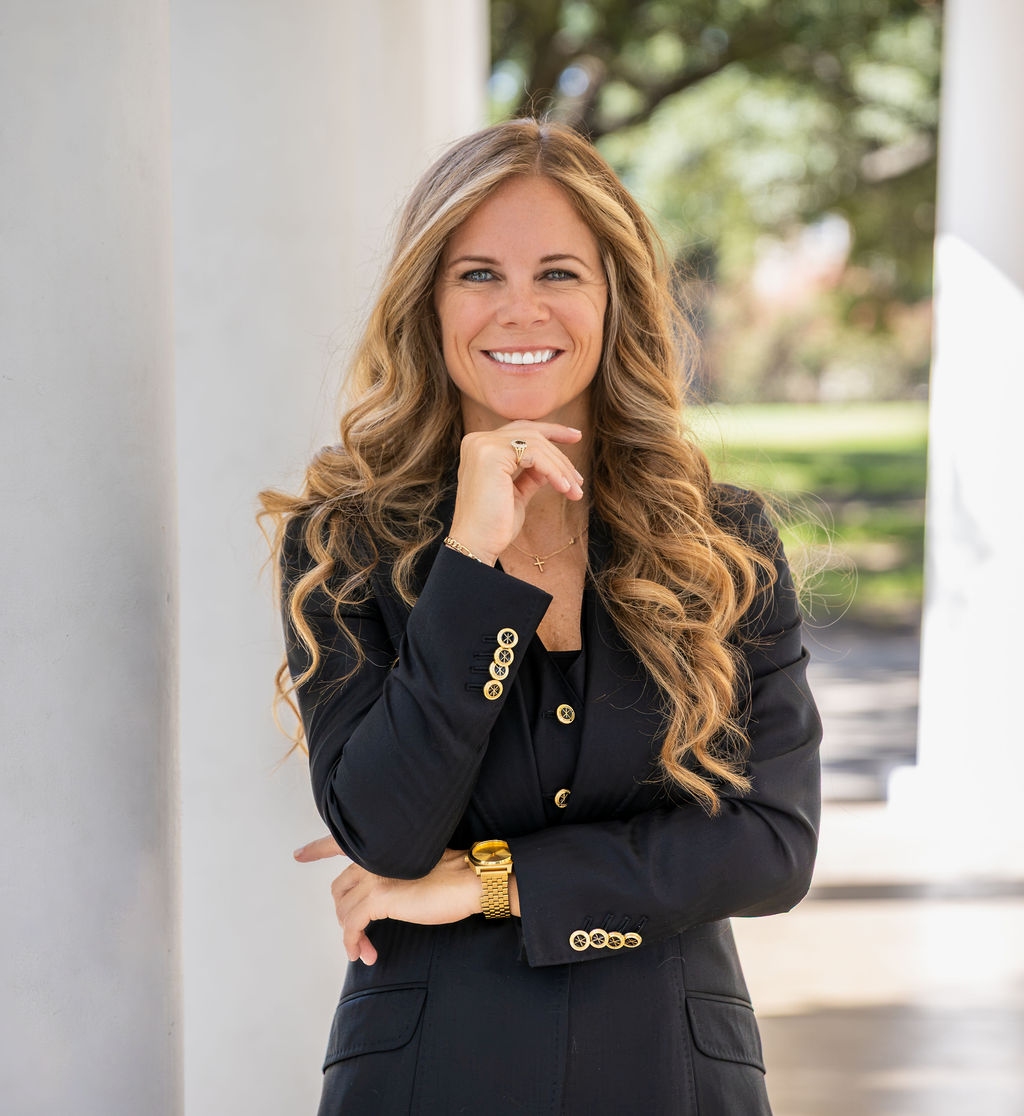Portrait of Chelsie Paine, founder of Pinky's Officiates